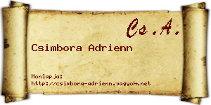 Csimbora Adrienn névjegykártya
